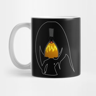 Impatient Halloween Monster Scary Orange True Face Zipper Mug